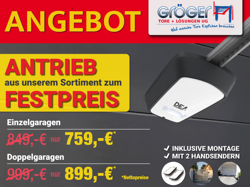 Torantrieb Garagentor in Pforzheim - Aktion